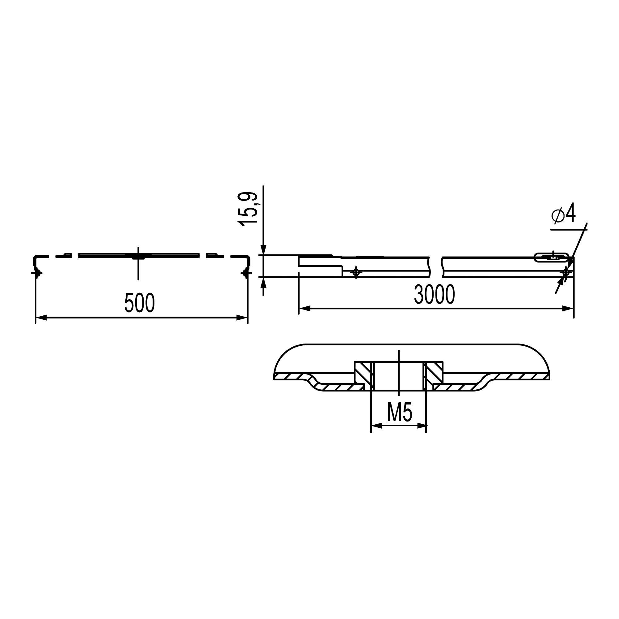 Крышка с заземлением на лоток осн.500 L3000 Крышка с заземлением на лоток осн.500 L3000 — изображение 2