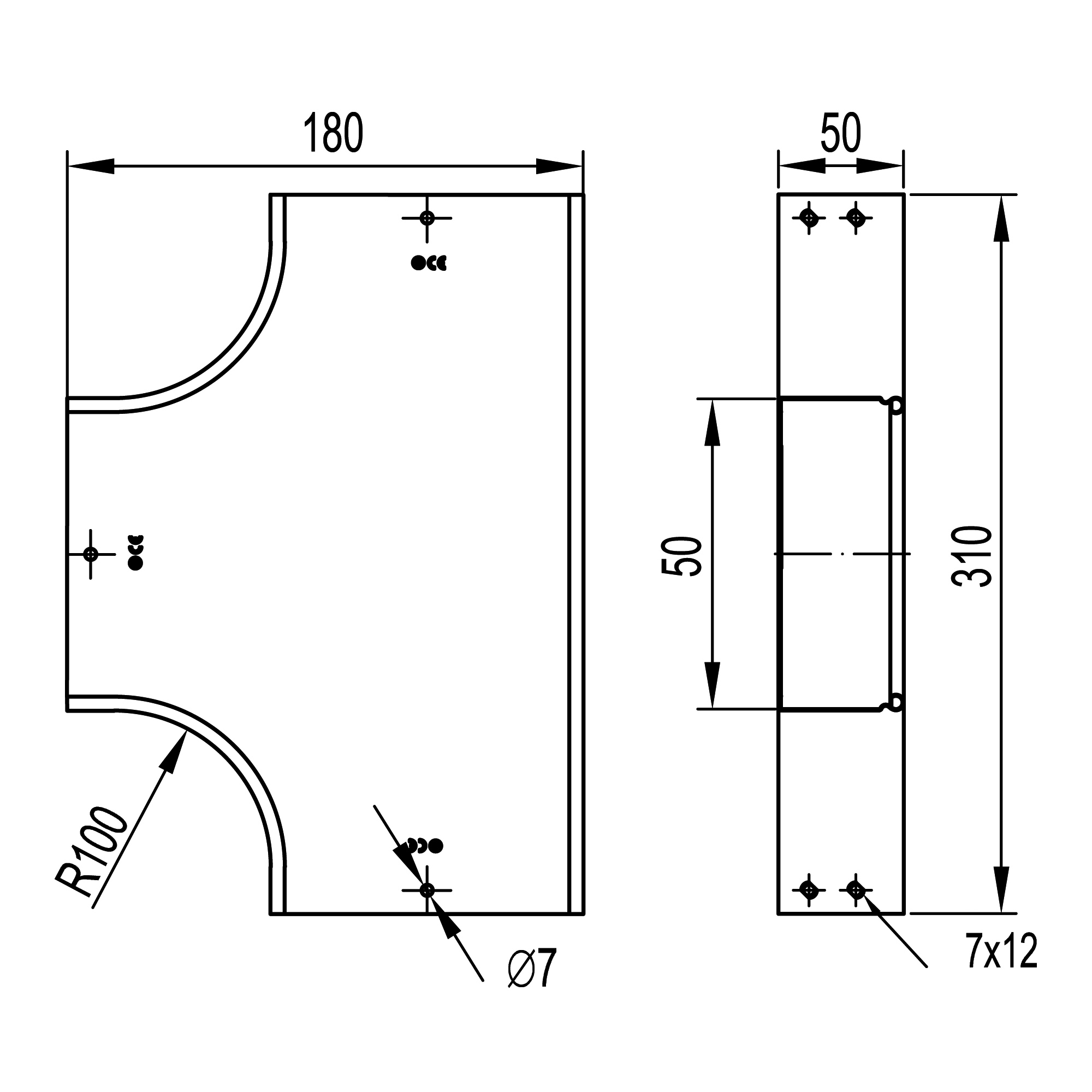 Ответвитель DPT Т-образный горизонтальный 50х50 Ответвитель DPT Т-образный горизонтальный 50х50 — изображение 6