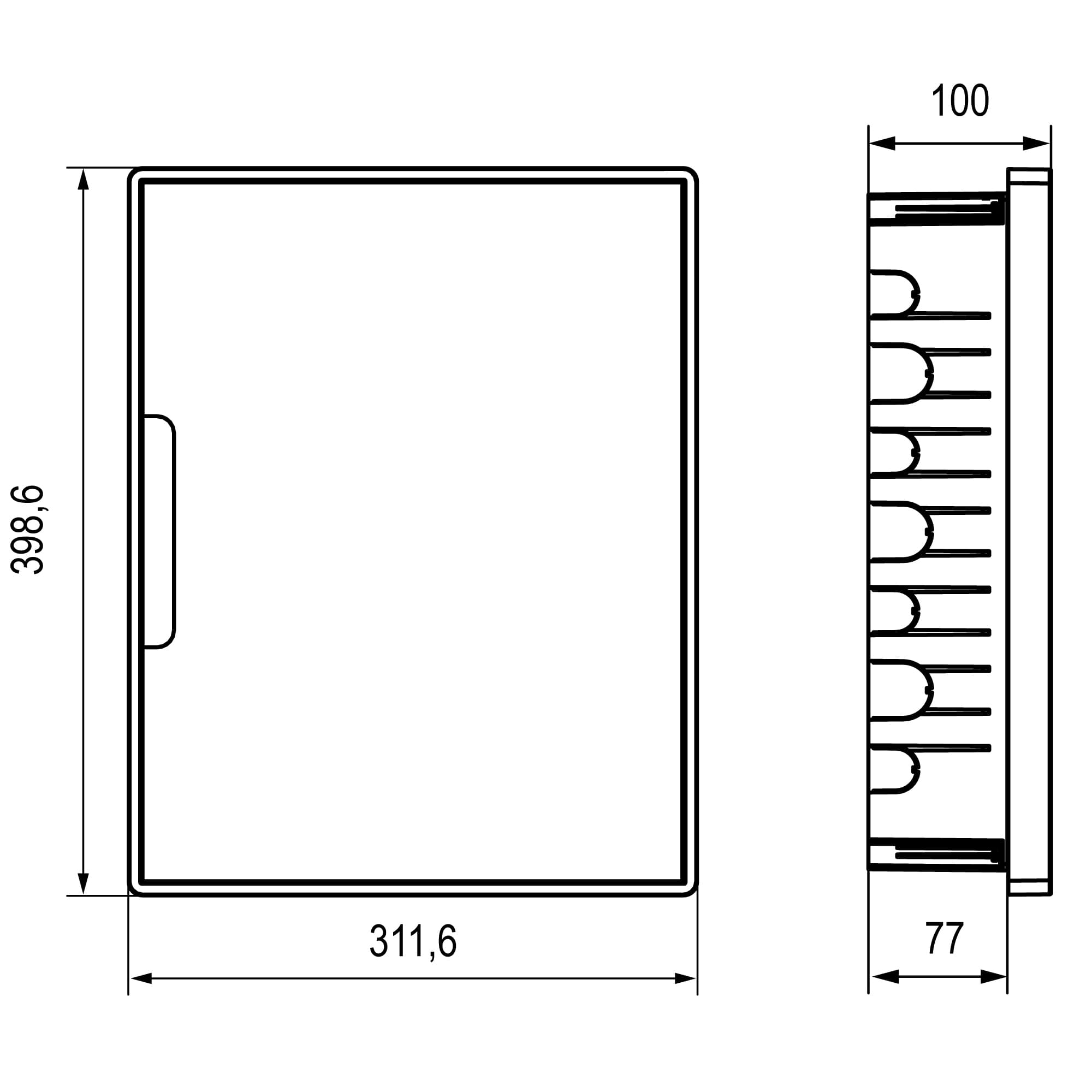 Щиток 24 мод встраиваемый для полых стен FRAME Щиток 24 мод встраиваемый для полых стен FRAME — изображение 4