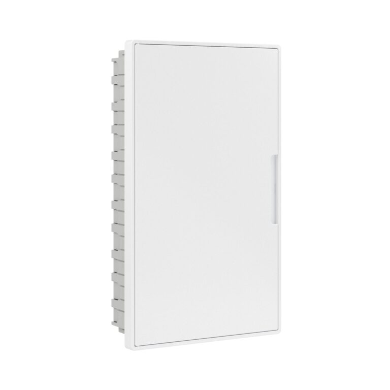 Щиток 36 модулей для полых стен FRAME Щиток 36 мод встраиваемый для полых стен FRAME, белый, с белой дверцей, с 4 шинами PEN (2шт на 8 отв. и 2шт на 10отв.)