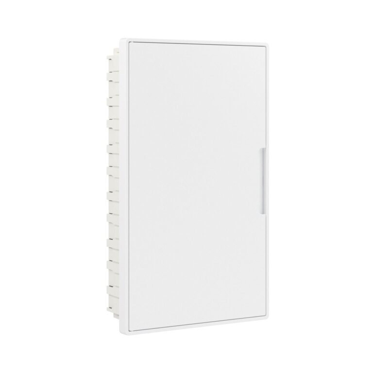 Щиток 36 модулей встраиваемый FRAME Щиток 36 мод встраиваемый FRAME, белый, с белой дверцей, с 4 шинами PEN (2шт на 8 отв. и 2шт на 10отв.)