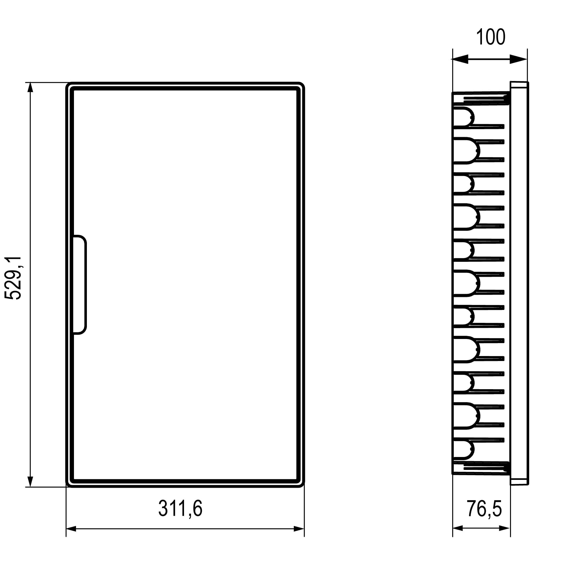 Щиток 36 модулей встраиваемый FRAME Щиток 36 модулей встраиваемый FRAME — изображение 4