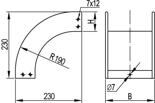 Угол CD 90 вертикальный внешний 90° 300/50 Угол CD 90 вертикальный внешний 90° 300/50 — изображение 2